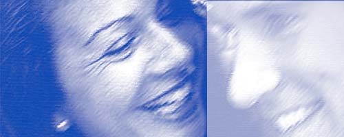 Selbstbewußt mit schönen Zähnen